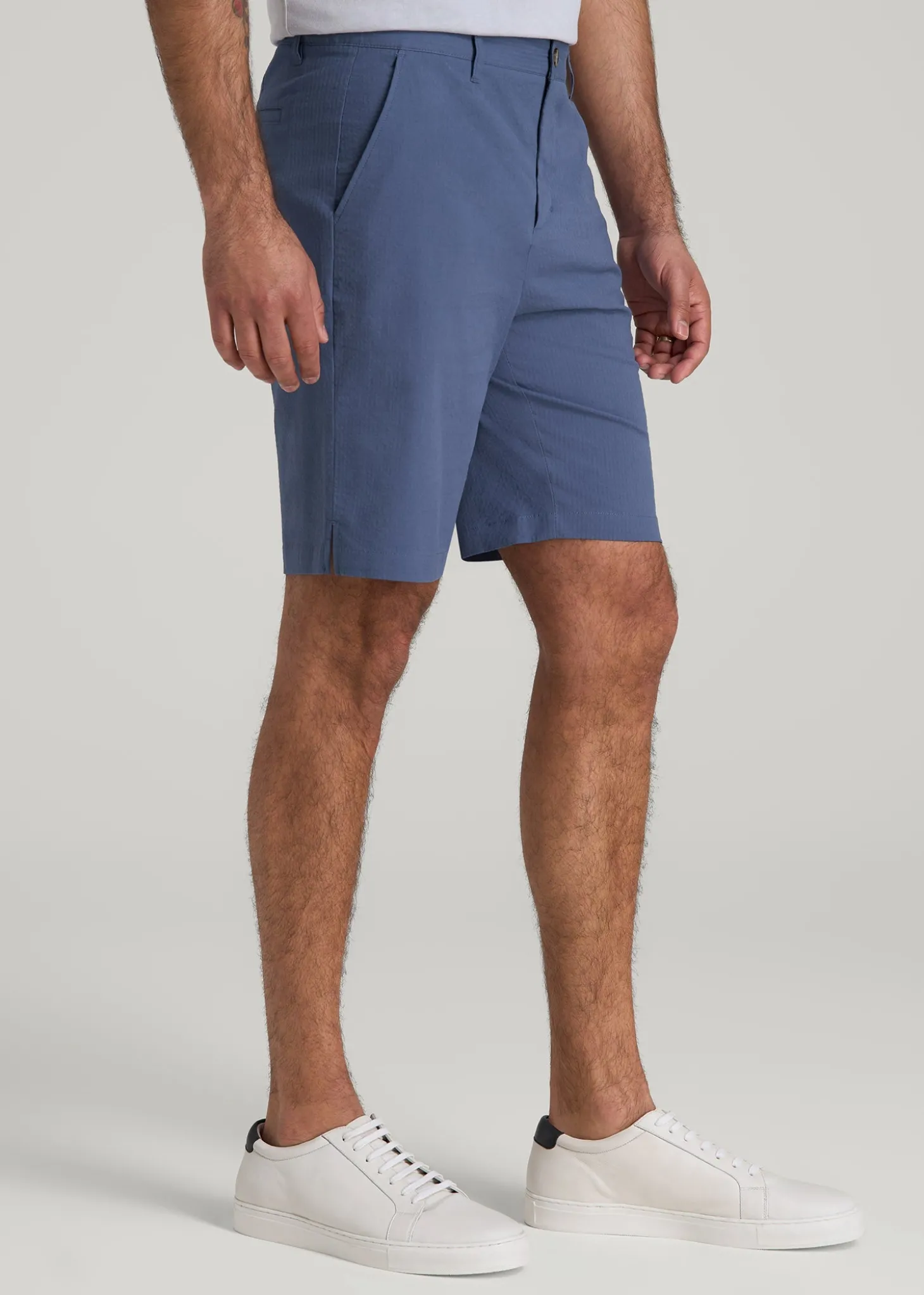 Seersucker Shorts for Tall Men