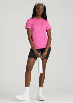 Short Sleeve Crewneck Tee for Tall Women