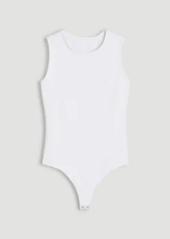 Sleeveless Crewneck Bodysuit for Tall Women
