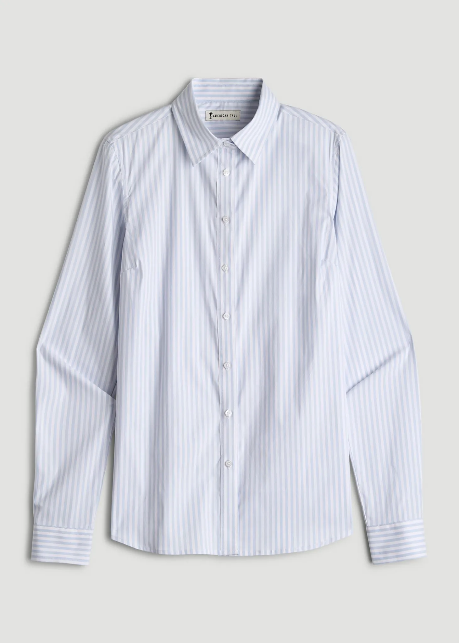 Slim Fit Button Up Shirt for Tall Women