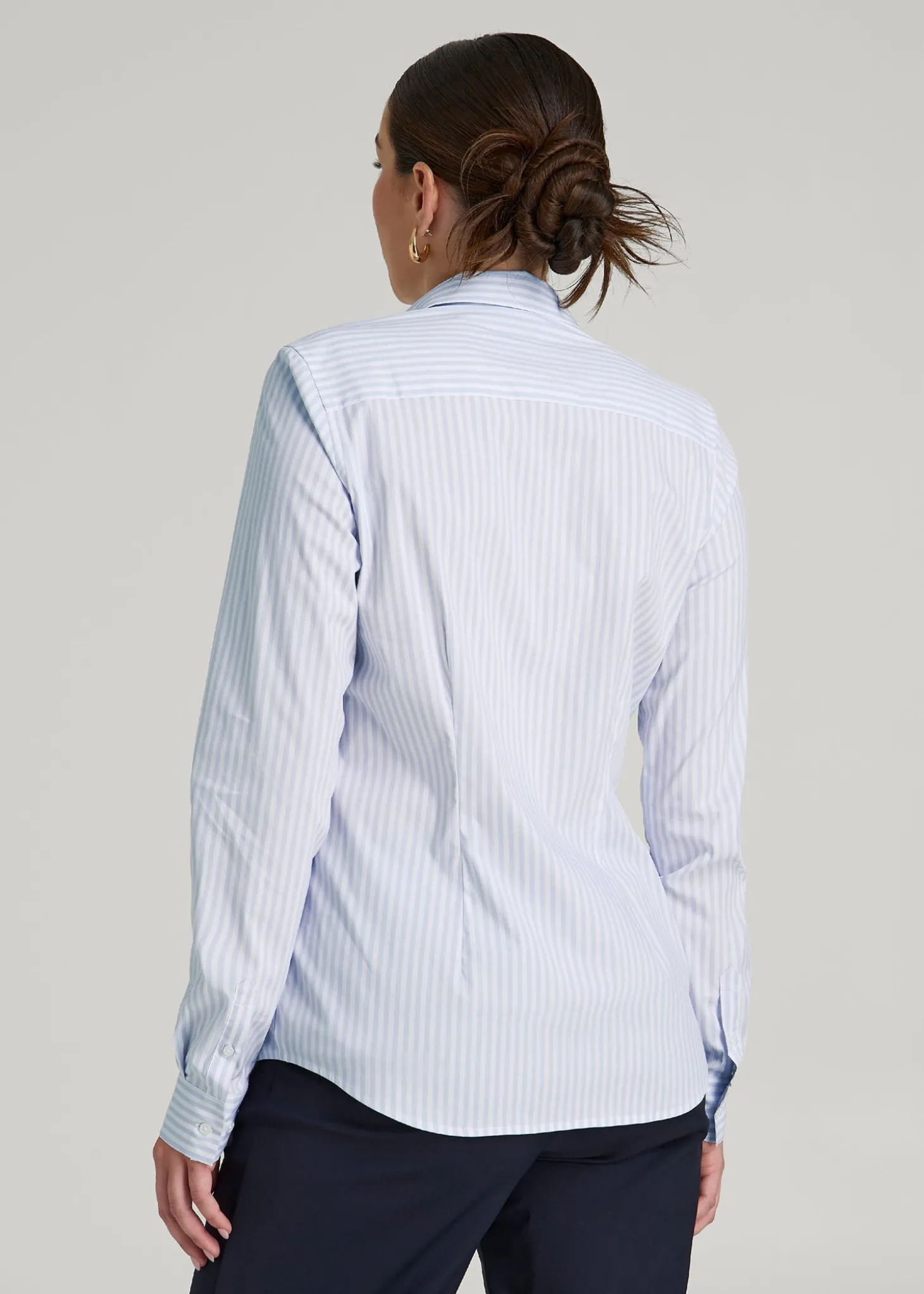 Slim Fit Button Up Shirt for Tall Women