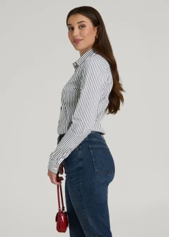 Slim Fit Button Up Shirt for Tall Women