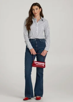 Slim Fit Button Up Shirt for Tall Women