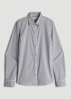 Slim Fit Button Up Shirt for Tall Women