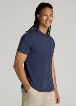 Slub Polo Shirt for Tall Men