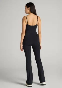 Spaghetti Strap Flare Jumpsuit for Tall Women