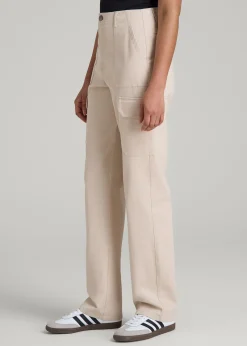 Straight Leg Cargo Chino Pants for Tall Women