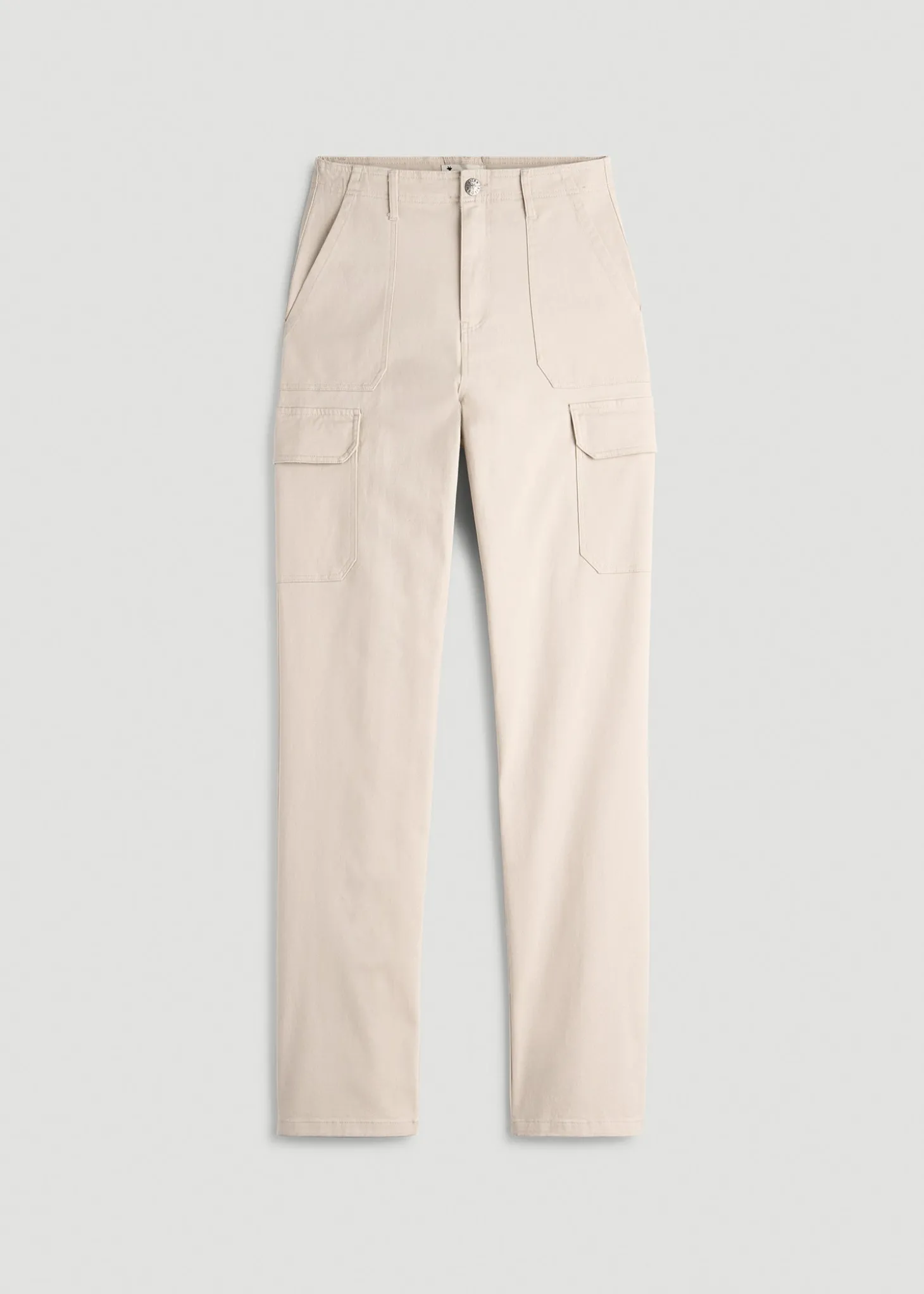 Straight Leg Cargo Chino Pants for Tall Women
