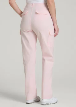 Straight Leg Cargo Chino Pants for Tall Women