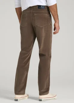 STRAIGHT-LEG Stretch Corduroy Pants for Tall Men