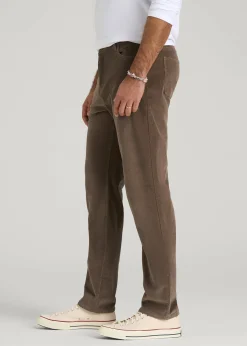 STRAIGHT-LEG Stretch Corduroy Pants for Tall Men