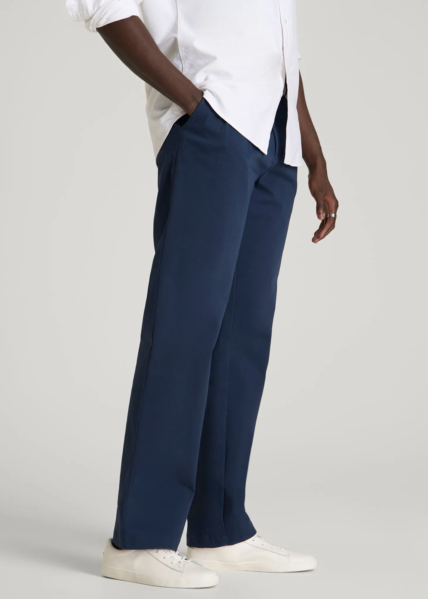 Stretch Commuter Pleated Chino for Tall Men