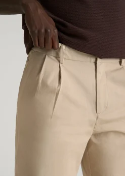 Stretch Commuter Pleated Chino for Tall Men