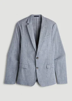 Stretch Linen Blazer for Tall Men