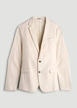 Stretch Linen Blazer for Tall Men