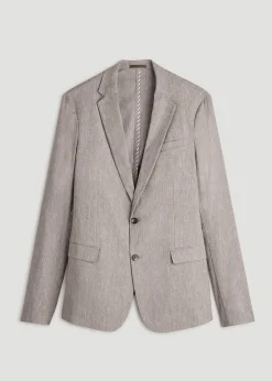 Stretch Linen Blazer for Tall Men