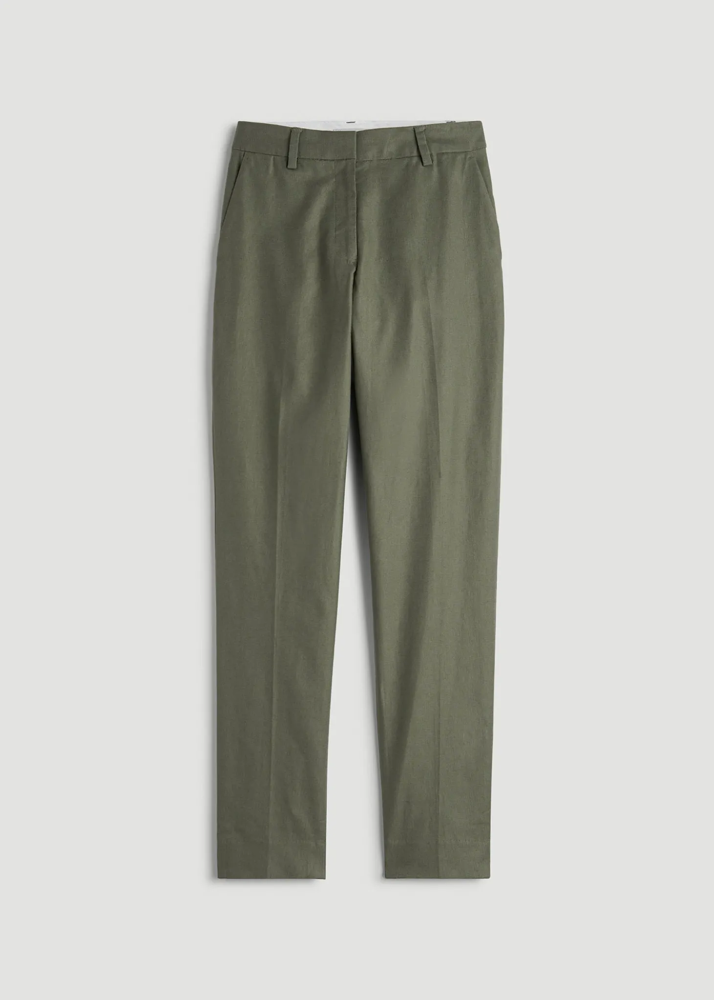 Stretch Linen Blend Dress Pants for Tall Women