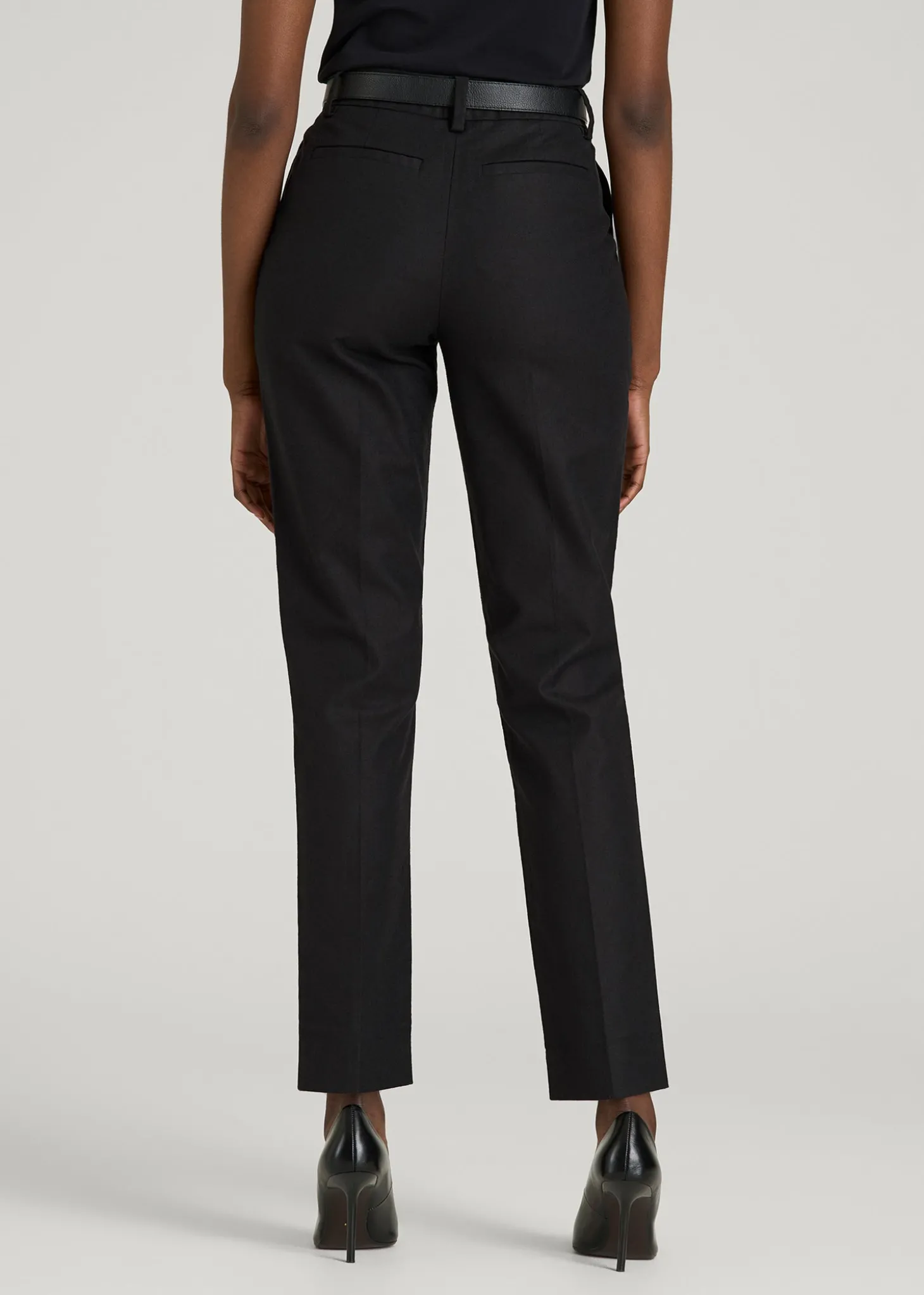 Stretch Linen Blend Dress Pants for Tall Women