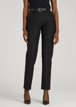 Stretch Linen Blend Dress Pants for Tall Women