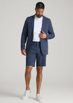 Stretch Seersucker Blazer for Tall Men