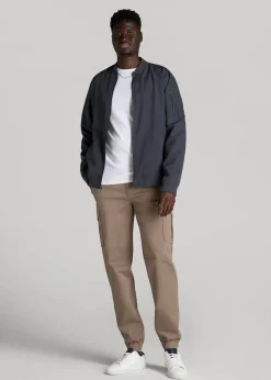 TAPERED-FIT Stretch Cotton Cargo Jogger Pants for Tall Men
