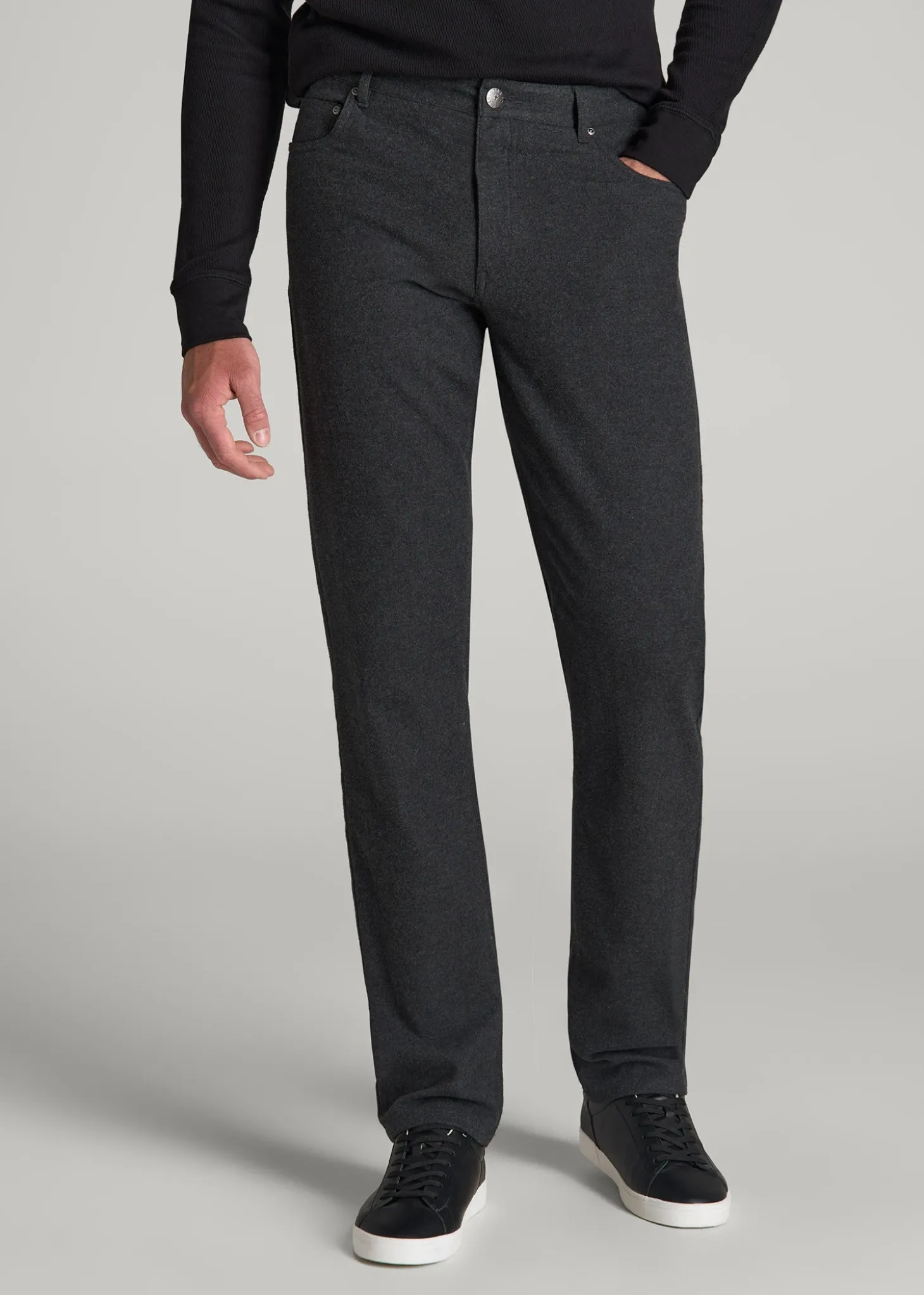 TAPERED-FIT Stretch Flannel 5 Pocket Pants for Tall Men