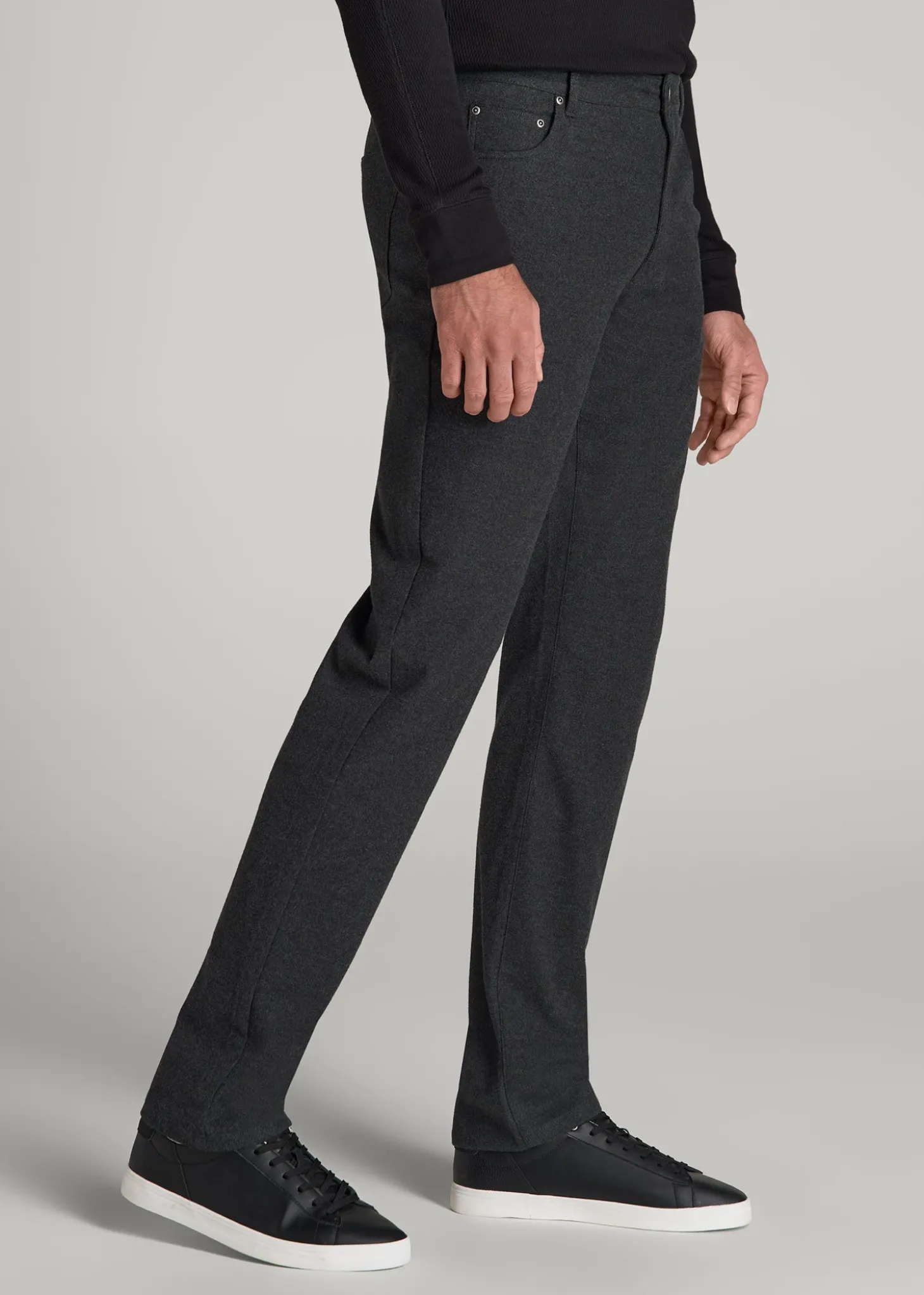 TAPERED-FIT Stretch Flannel 5 Pocket Pants for Tall Men