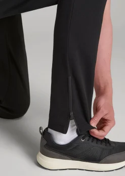 Tech-Knit Zip Joggers for Tall Men