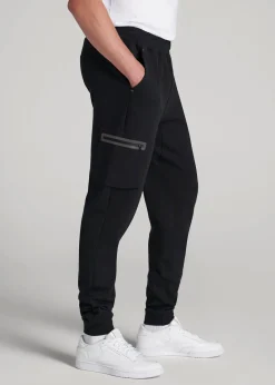 Tech Motion Fleece Cargo Joggers for Tall Men