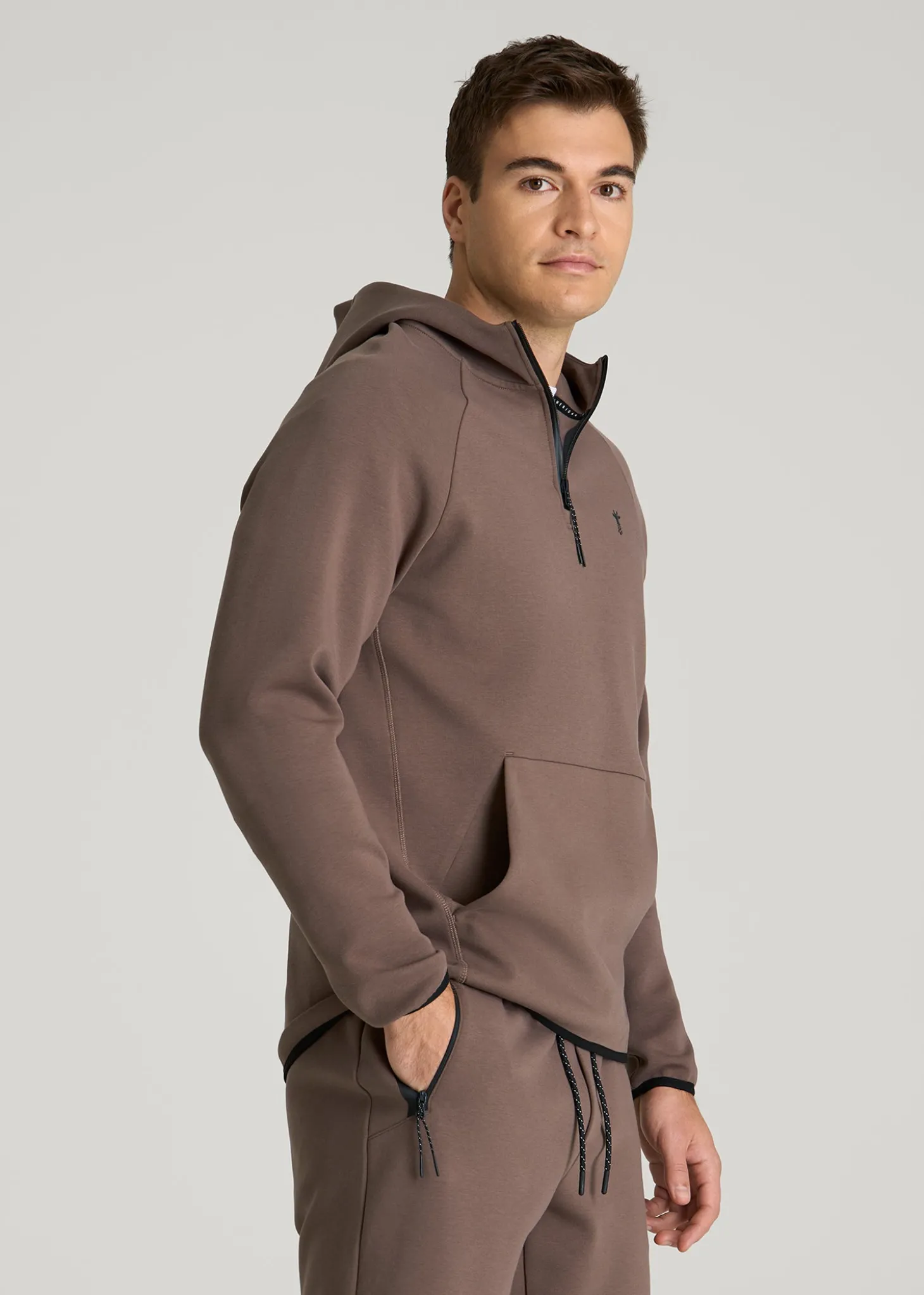 Tech Motion Fleece Hooded Popover for Tall Men