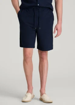 Terry Cotton Pull-On Shorts for Tall Men
