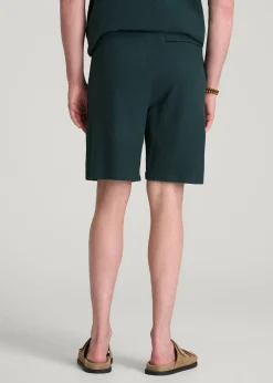 Terry Cotton Pull-On Shorts for Tall Men