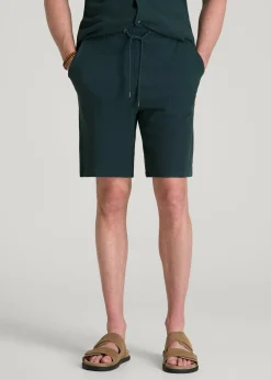 Terry Cotton Pull-On Shorts for Tall Men