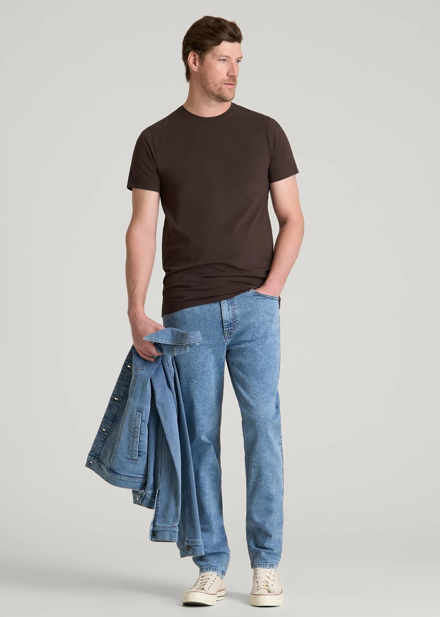 The Essential Modern Fit Crewneck Tee for Tall Men