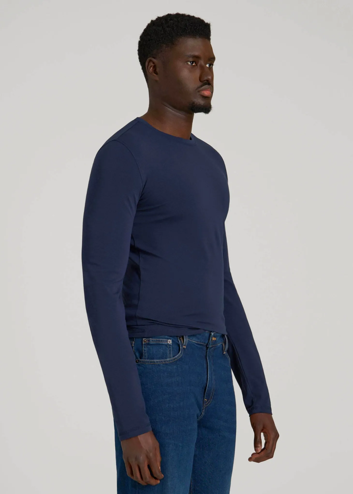 The Essential Slim Fit Long Sleeve Tee for Tall Men