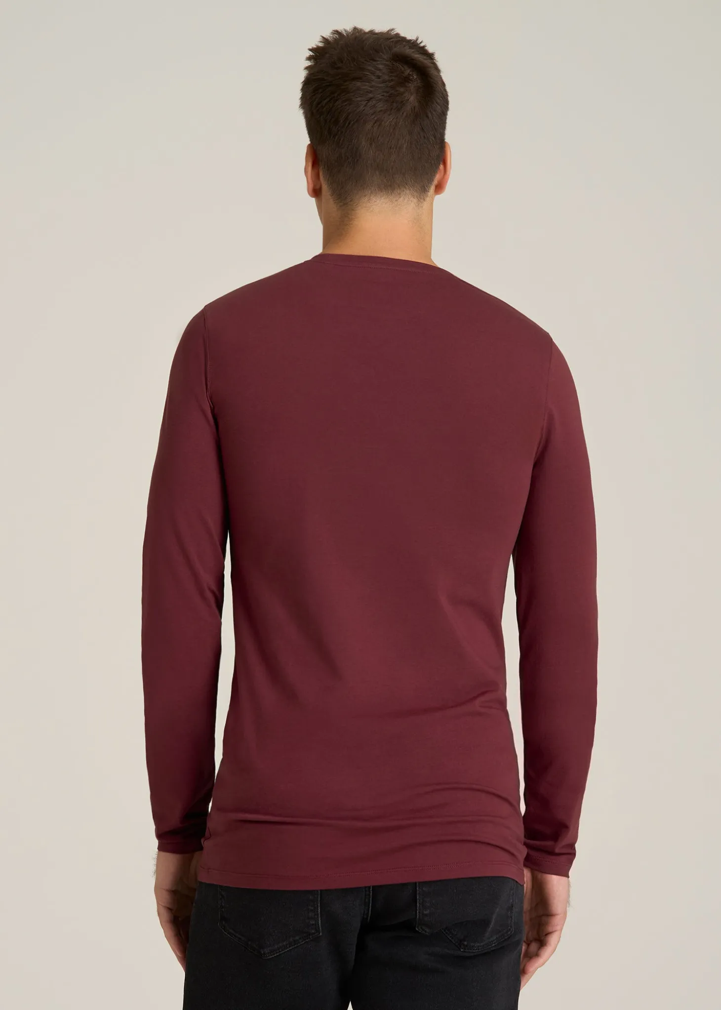 The Essential Slim Fit Long Sleeve Tee for Tall Men