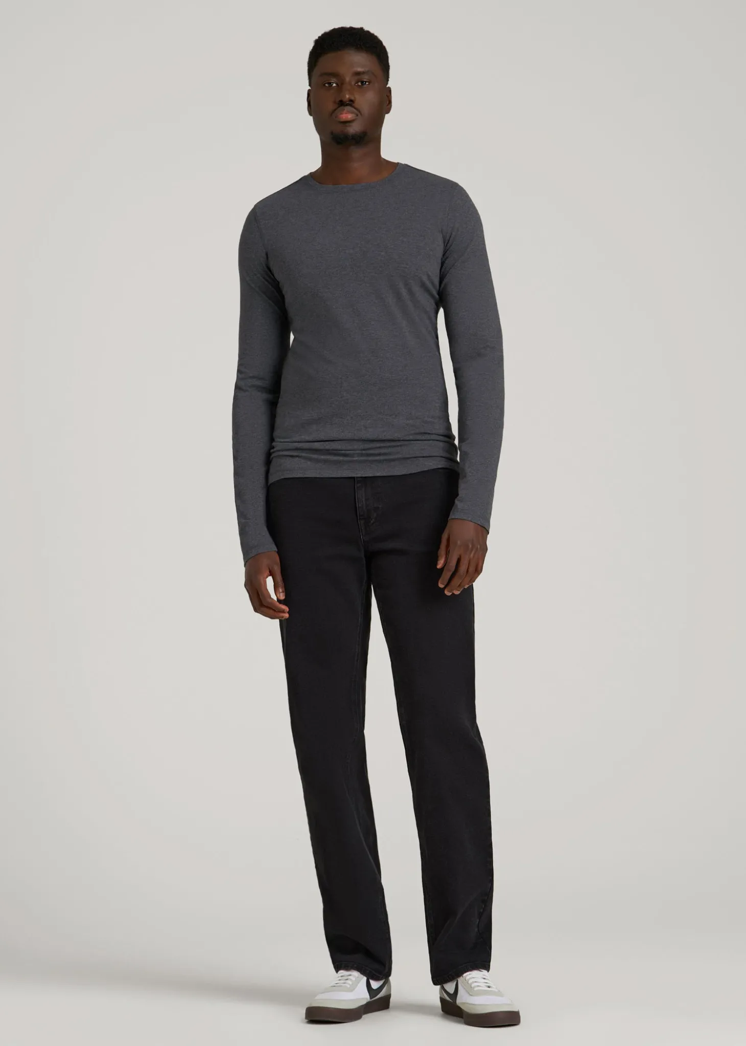 The Essential Slim Fit Long Sleeve Tee for Tall Men