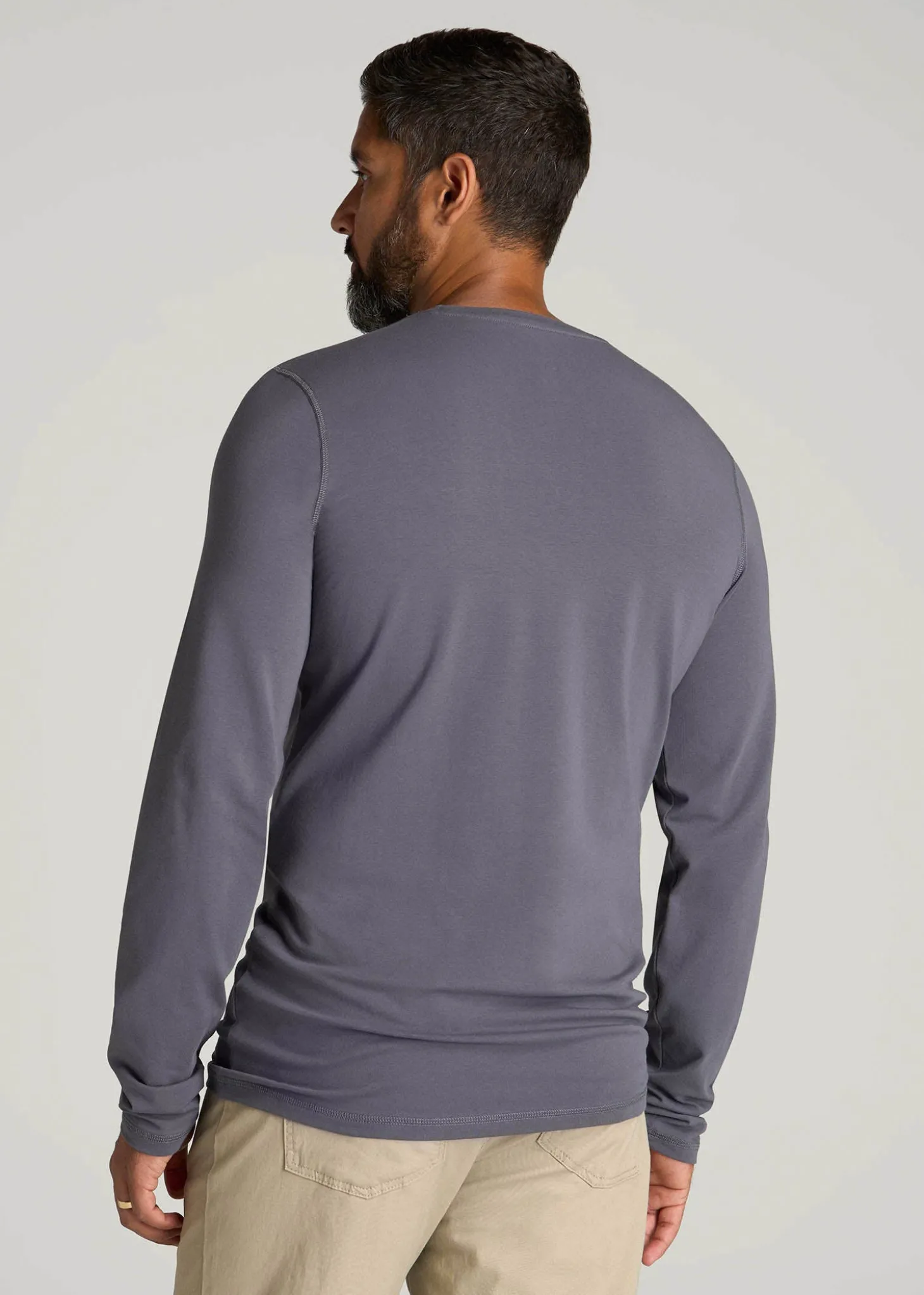 The Essential Slim Fit Long Sleeve Tee for Tall Men