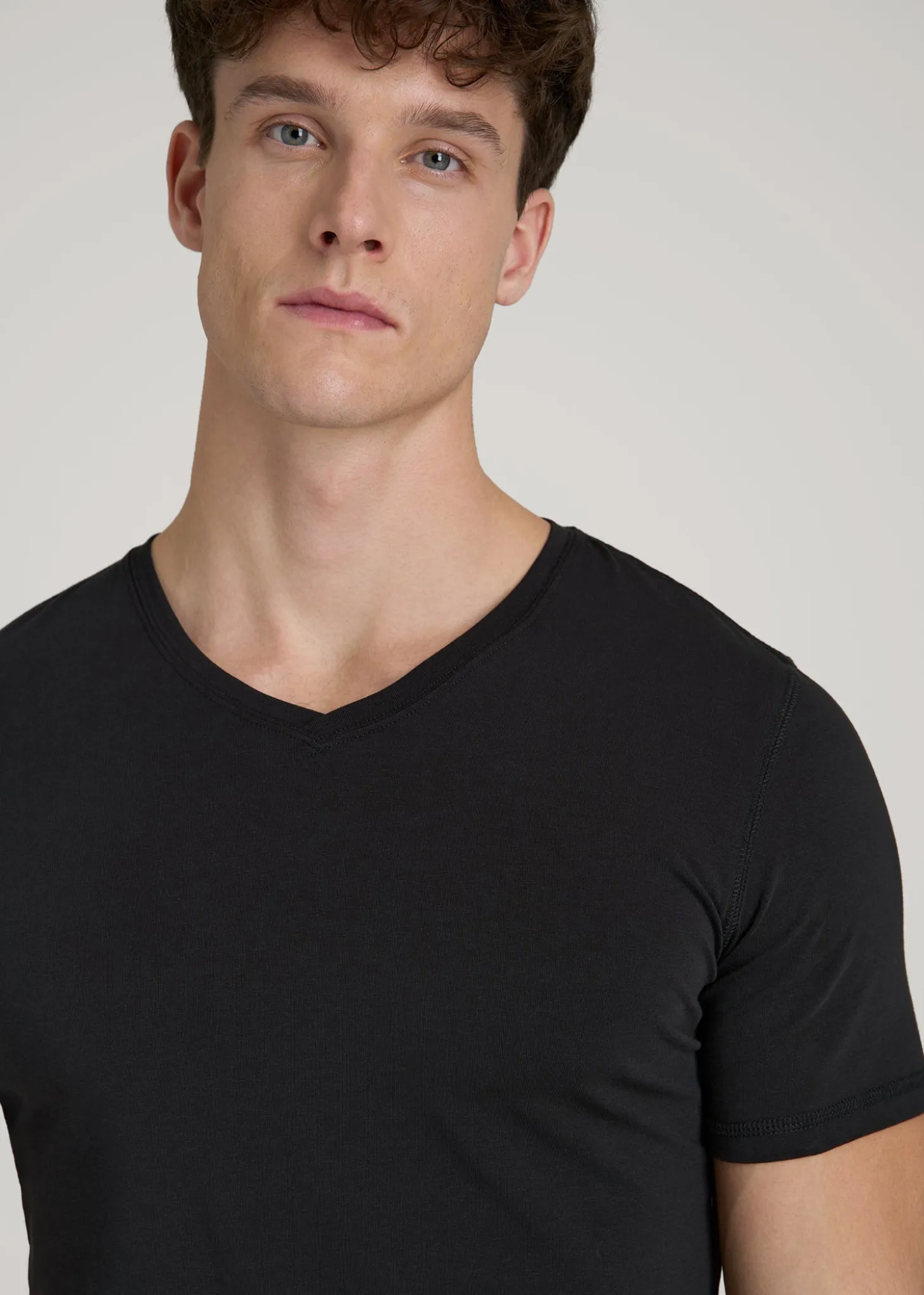The Essential Slim Fit V-Neck Tee for Tall Men