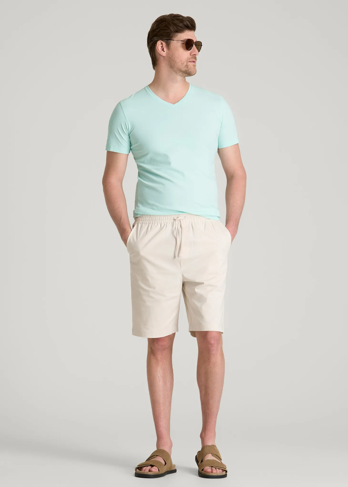 The Essential Slim Fit V-Neck Tee for Tall Men