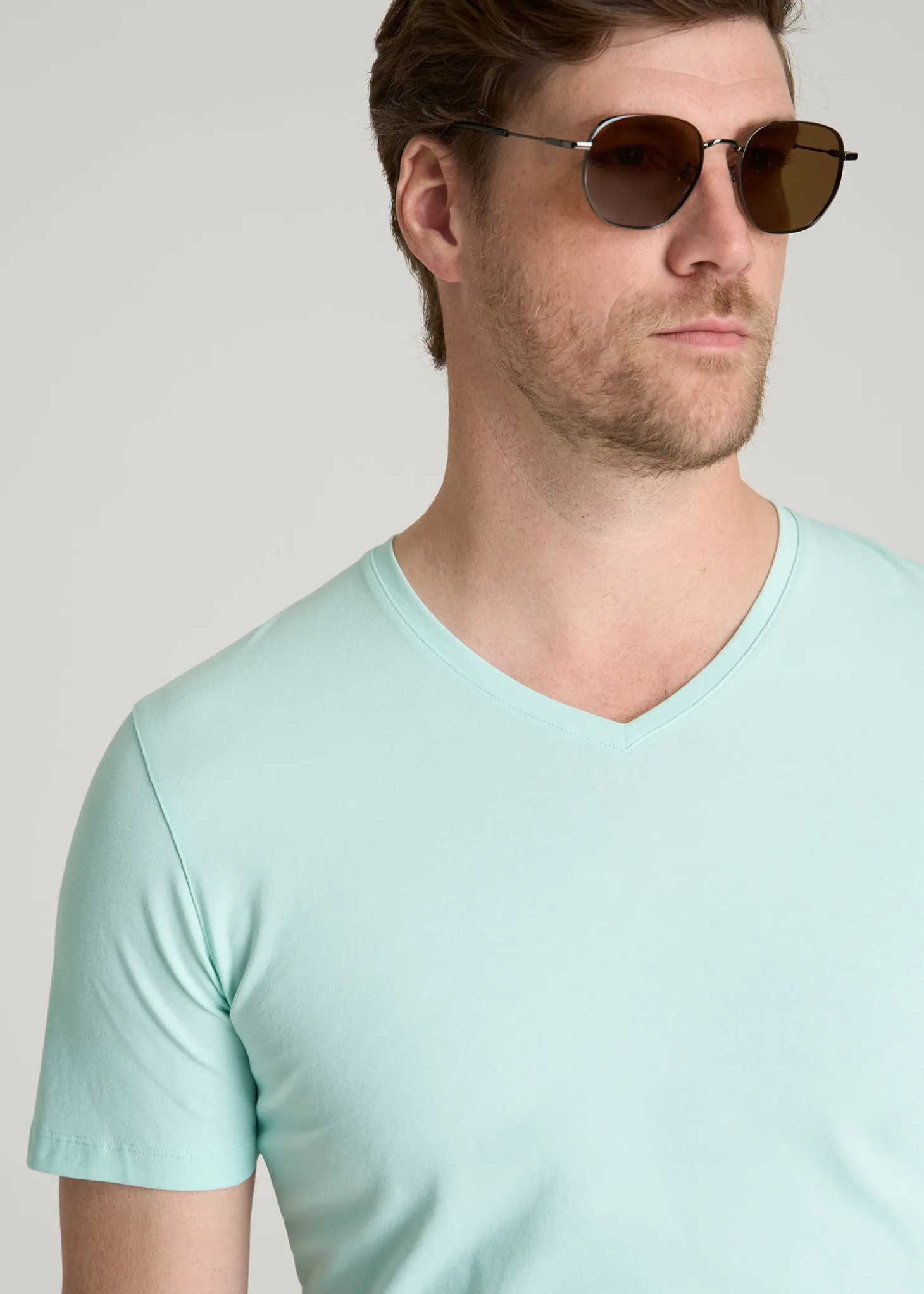 The Essential Slim Fit V-Neck Tee for Tall Men