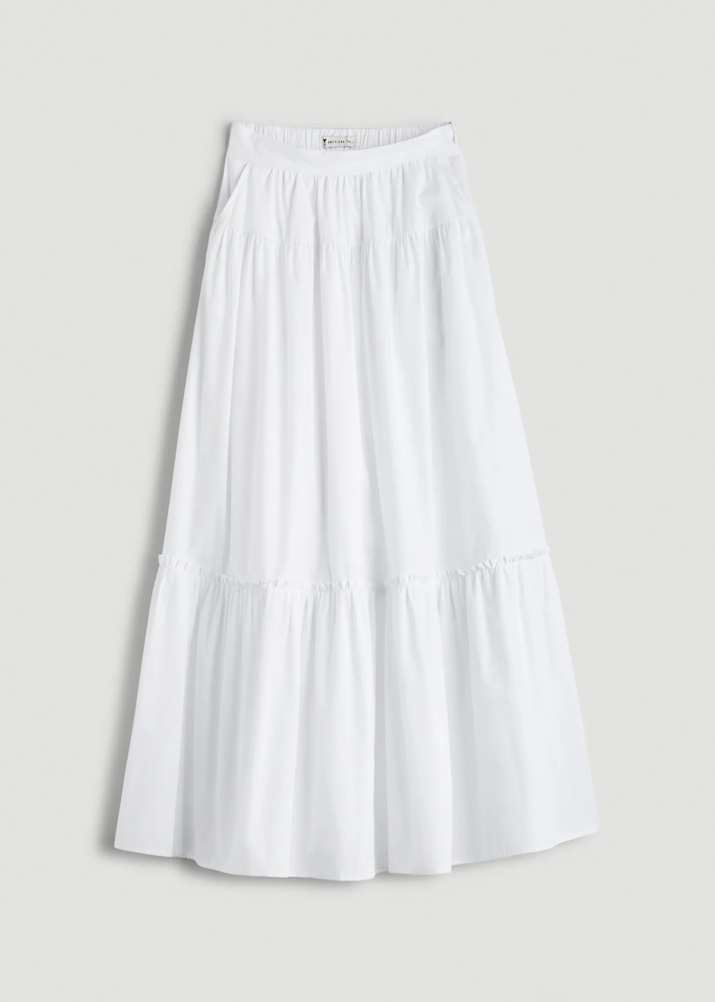 Tiered Cotton Maxi Skirt for Tall Women
