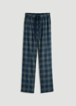 Tie Waist Flannel Pajama Pants for Tall Women