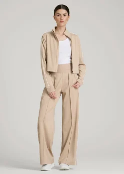 Track Pants with Piping for Tall Women