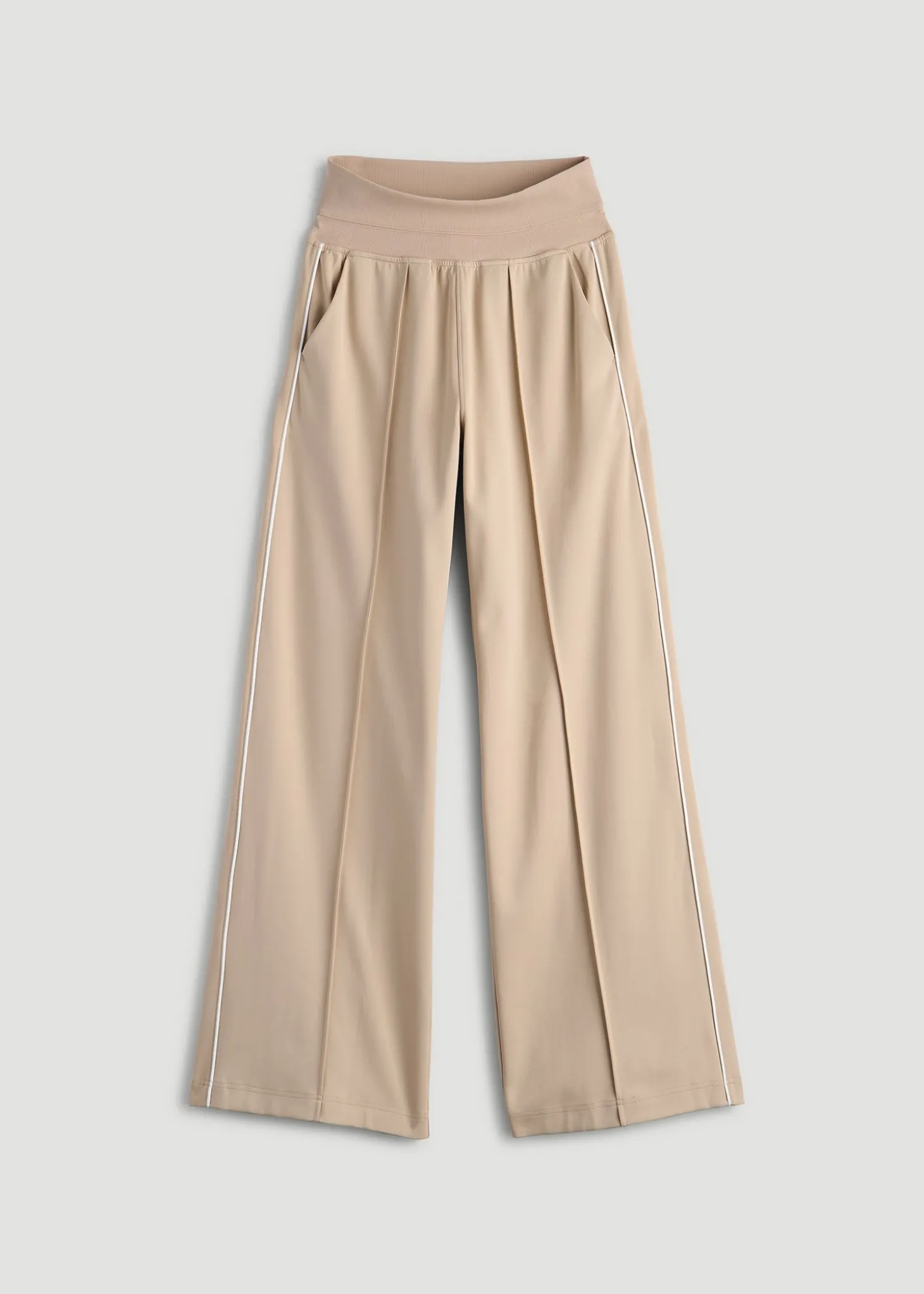 Track Pants with Piping for Tall Women