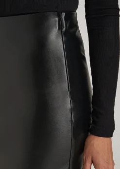 True Touch Leather Pencil Skirt for Tall Women