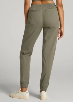 Twill Jogger Pants for Tall Women