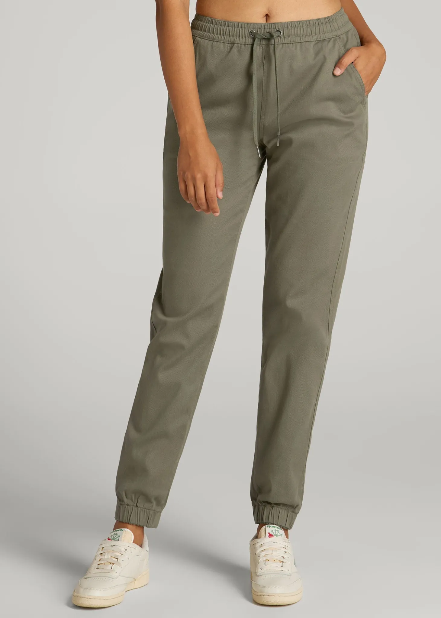 Twill Jogger Pants for Tall Women