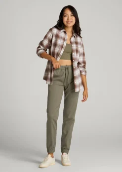 Twill Jogger Pants for Tall Women