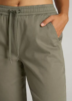 Twill Jogger Pants for Tall Women